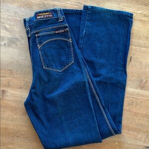Vintage Rigolletto Women's Dark Blue Jeans Size 9/10